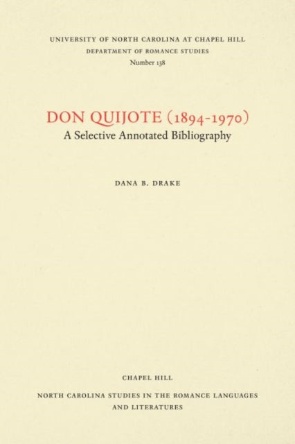 Book cover of: Don Quijote (1894-1970). By: Dana Drake