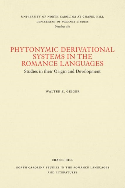 Phytonymic Derivational Systems in the Romance Languages