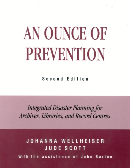 Book cover of: Ounce of Prevention. By: Barton John