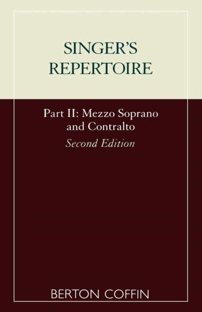 The Singer's Repertoire, Part II