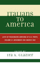 Book cover of: Italians to America, November 1902 - March 1903. By: Ira Glazier