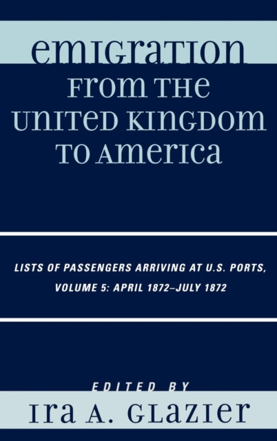 Book cover of: Emigration from the United Kingdom to America