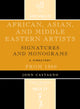 Book cover of: African, Asian and Middle Eastern Artists. By: John Castagno