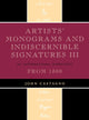 Book cover of: Artists' Monograms and Indiscernible Signatures III. By: John Castagno