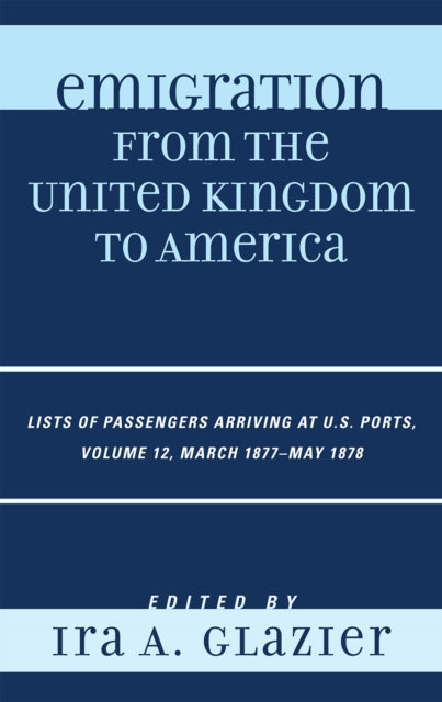 Book cover of: Emigration from the United Kingdom to America