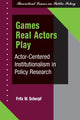 Book cover of: Games Real Actors Play