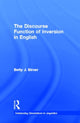 Book cover of: Discourse Function of Inversion in English