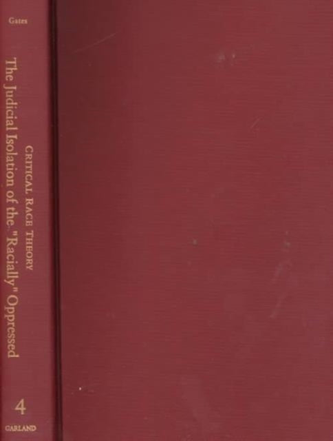 Book cover of: Judicial Isolation of the Racially Oppressed