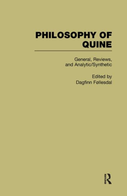 Book cover of: General, Reviews, and Analytic/Synthetic
