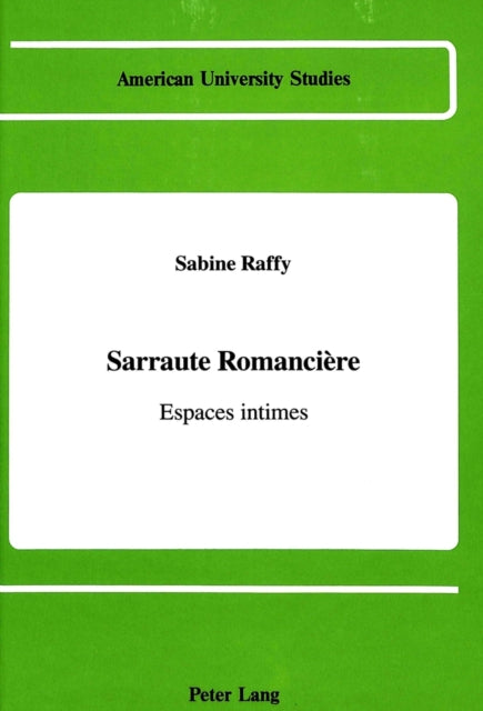 Book cover of: Sarraute Romanciere