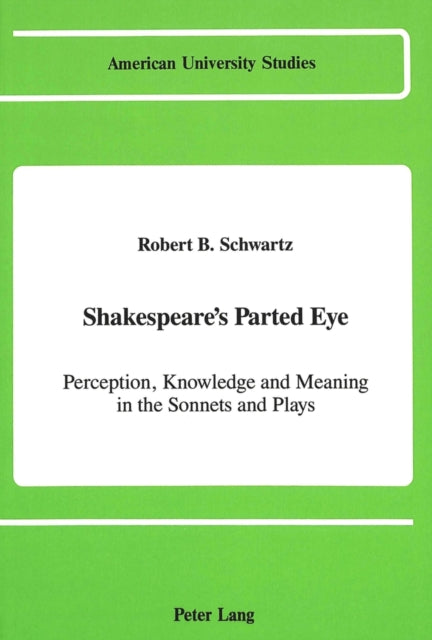 Book cover of: Shakespeare's Parted Eye