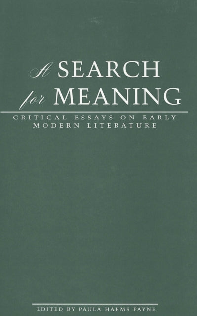 Book cover of: Search for Meaning. By: Paula Harms Payne
