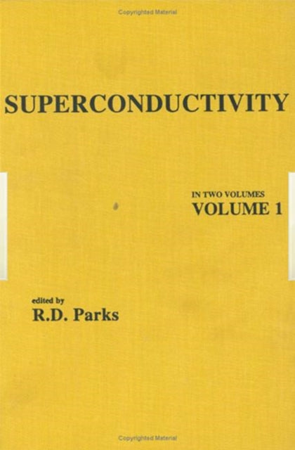 Book cover of: Superconductivity. By: R. D. Parks