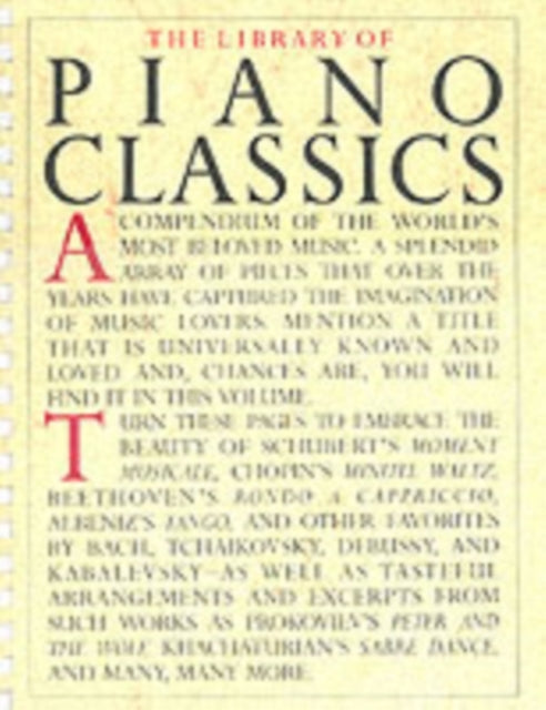 Book cover of: Library of Piano Classics