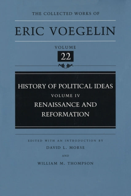 Book cover of: History of Political Ideas (CW22). By: Eric Voegelin