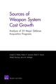 Book cover of: Sources of Weapon System Cost Growth