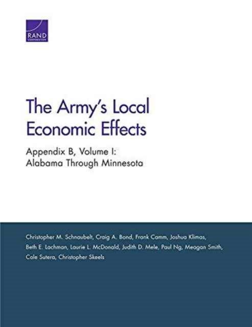 Book cover of: Army's Local Economic Effects. By: Christopher M. Schnaubelt