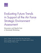 Book cover of: Evaluating Future Trends in Support of the Air Force Strategic Environment Assessment. By: David T. Orletsky