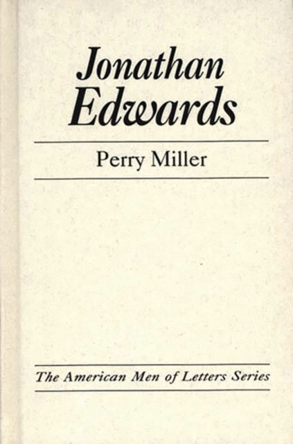 Book cover of: Jonathan Edwards