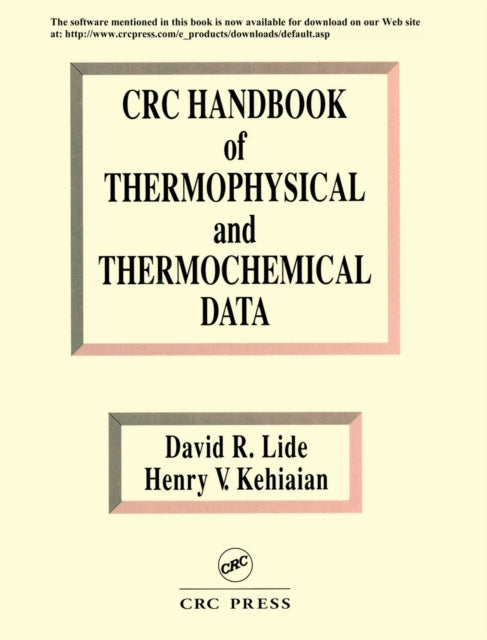 Book cover of: CRC Handbook of Thermophysical and Thermochemical Data