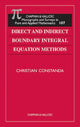 Book cover of: Direct and Indirect Boundary Integral Equation Methods. By: Christian Constanda