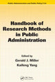 Book cover of: Handbook of Research Methods in Public Administration