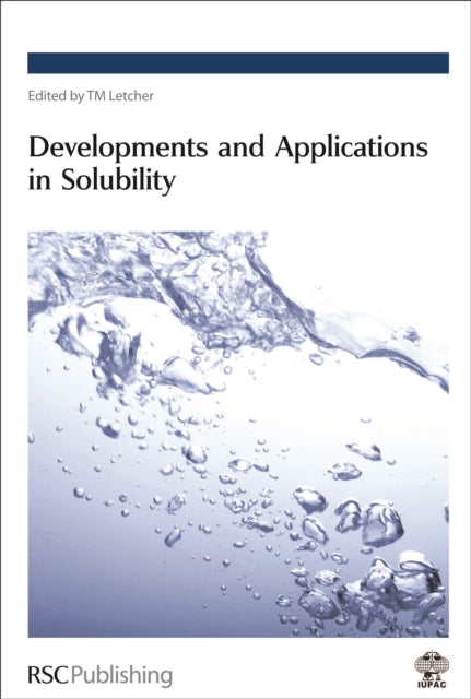 Book cover of: Developments and Applications in Solubility. By: Trevor Letcher