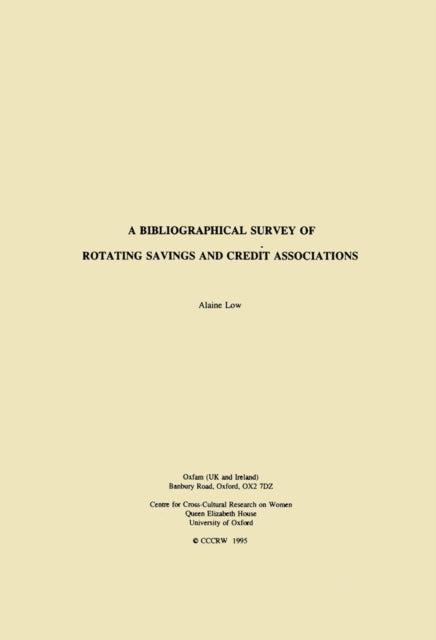 A Bibliographical Survey of Rotating Savings and Credit Associations