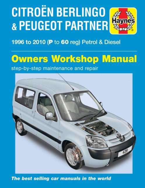 Book cover of: Citroen Berlingo & Peugeot Partner Petrol & Diesel (96 - 10) Haynes Repair Manual