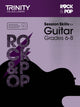 Book cover of: Session Skills for Guitar Grades 6-8. By: Trinity College London