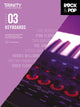 Book cover of: Trinity College London Rock & Pop 2018 Keyboards Grade 3. By: Hal Leonard Corp.
