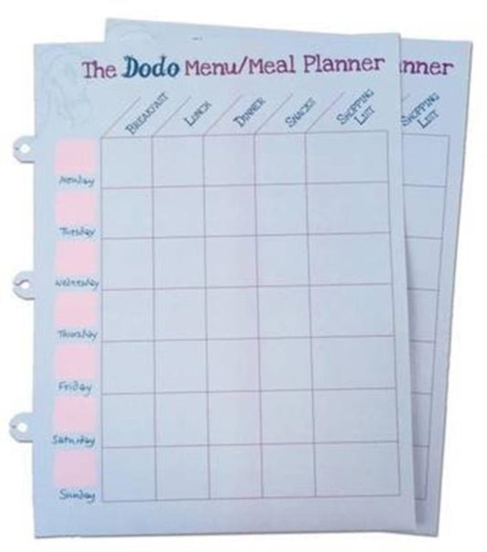 Book cover of: Dodo Pad Weekly Wipe-Clean Menu / Meal Planner