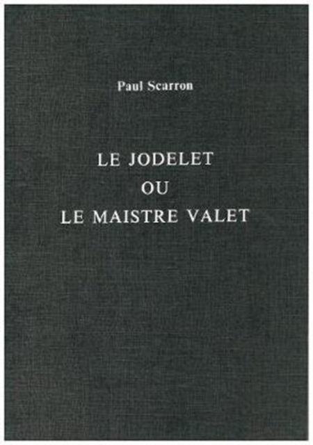 Book cover of: Jodelet ou le Maistre Valet