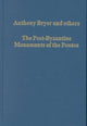 Book cover of: Post-Byzantine Monuments of the Pontos. By: Anthony Bryer