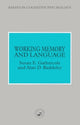 Book cover of: Working Memory and Language. By: Susan E. Gathercole
