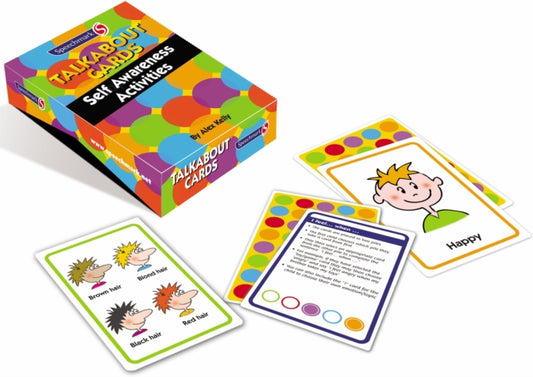 Book cover of: Talkabout Cards - Self Awareness Game. By: Alex Kelly