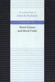 Book cover of: Moral Science & Moral Order. By: James M. Buchanan