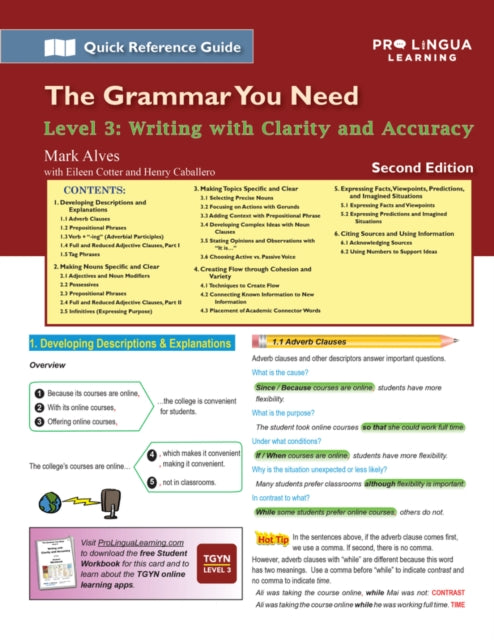 Book cover of: Writing with Clarity and Accuracy. By: Mark Alves