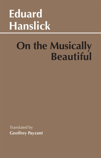 Book cover of: On The Musically Beautiful