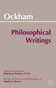 Book cover of: Ockham: Philosophical Writings