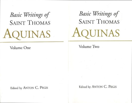 Book cover of: Basic Writings of St. Thomas Aquinas: (2 Volume Set). By: Thomas Aquinas