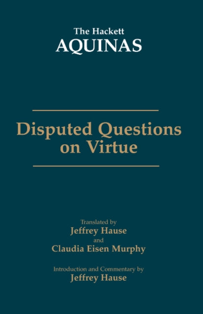 Book cover of: Disputed Questions on Virtue. By: Thomas Aquinas