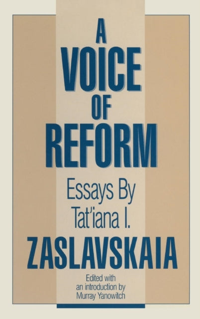 Book cover of: Voice of Reform. By: Tat'Iana Zaslavskaia