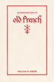 Book cover of: Introduction to Old French