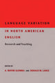 Book cover of: Language Variation in North American English. By: A. Wayne Glowka