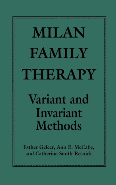 Book cover of: Milan Family Therapy