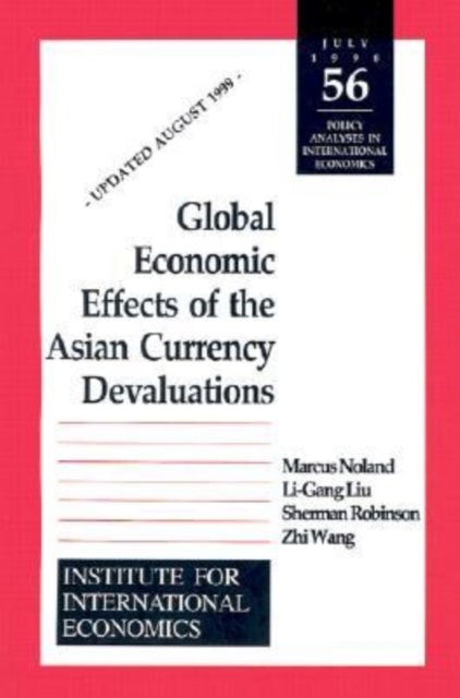 Book cover of: Global Economic Effects of the Asian Currency Devaluations. By: Li-Gang Liu