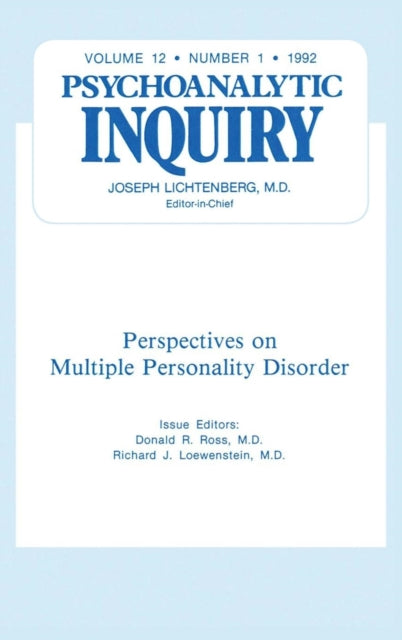 Multiple Personality Disorder