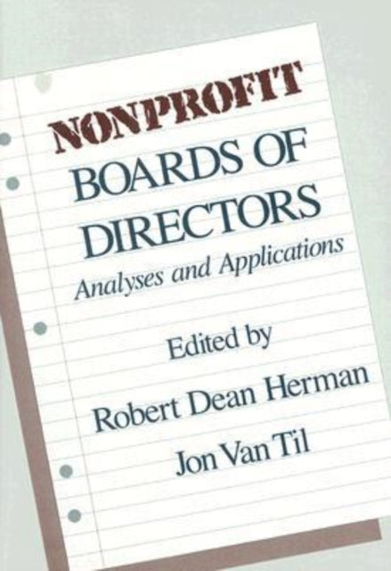 Book cover of: Nonprofit Boards of Directors