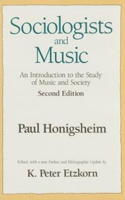 Sociologists and Music